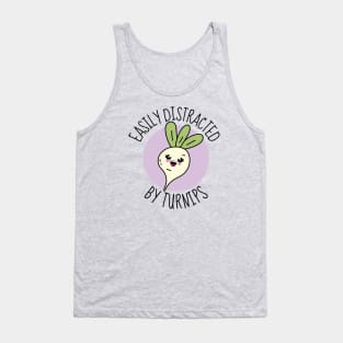 Easily Distracted By Turnips Kawaii Turnip Tank Top